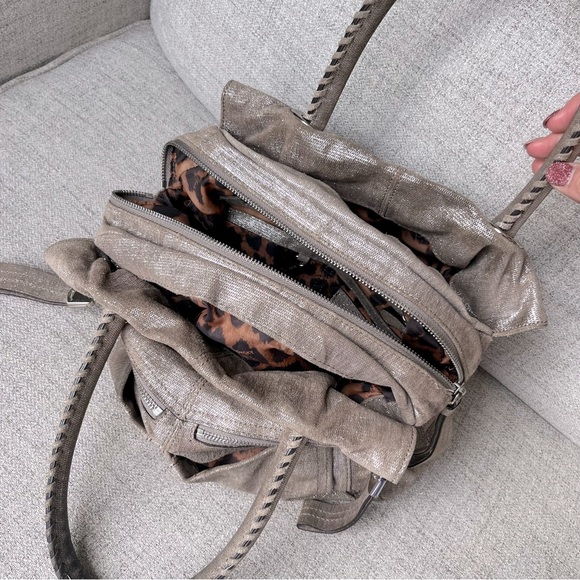 B. Makowsky Glittery Leather satchel - Picture 7 of 15